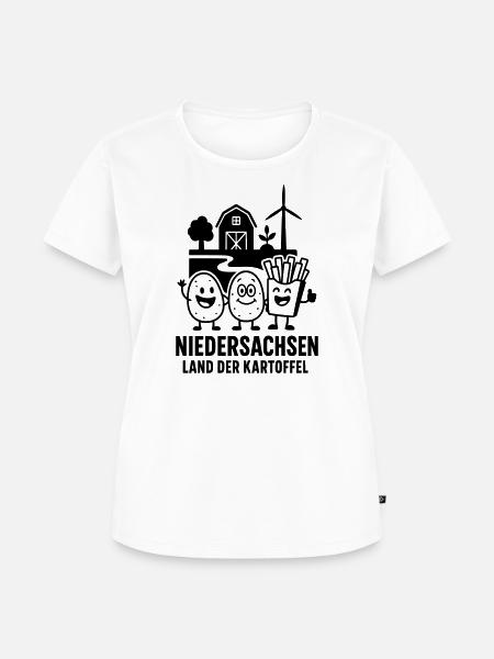 Kartoffel Niedersachsen - Frauen Premium Bio T-Shirt - Weiß
