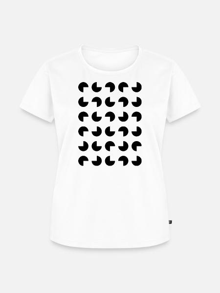 Dots-Muster - Frauen Premium Bio T-Shirt - Weiß