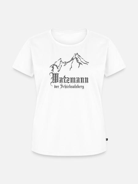 Watzmann Schicksalsberg - Frauen Premium Bio T-Shirt - Weiß