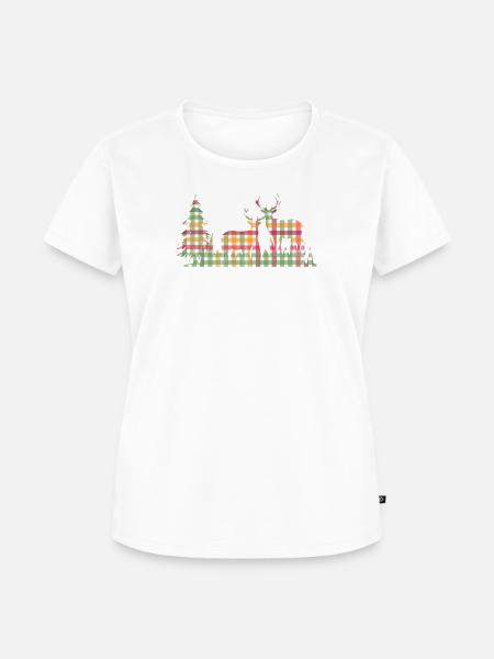 Hirsche - Frauen Premium Bio T-Shirt - Weiß