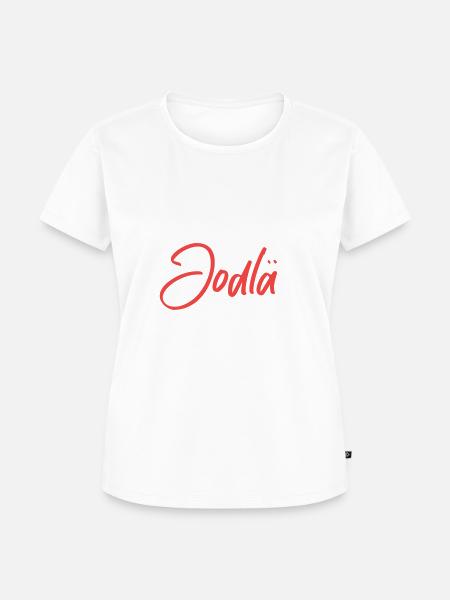 Essen, schlafen, jodeln, repeat! - Frauen Premium Bio T-Shirt - Weiß