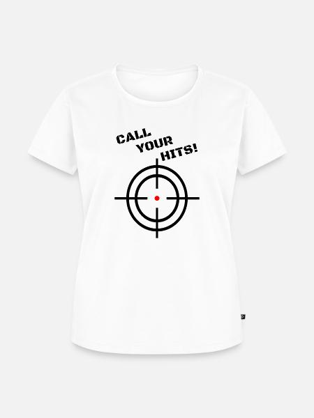 CALL YOUR HITS! - Frauen Premium Bio T-Shirt - Weiß