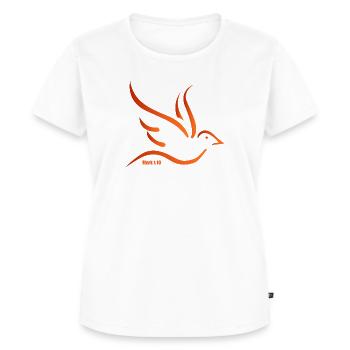Taube - Das Symbol des heiligen Geistes - Frauen Premium Bio T-Shirt - Weiß - Vorne - AI Model Female 172 dark (172cm)