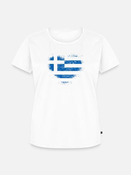 Griechenland - Frauen Premium Bio T-Shirt - Weiß