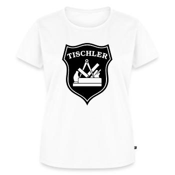 Tischler 19 Schreiner Tischlerwappen Zunft Wappen - Frauen Premium Bio T-Shirt - Weiß - Vorne - AI Model Female 172 dark (172cm)