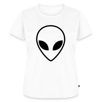 Alien - Frauen Premium Bio T-Shirt - Weiß - Vorne - AI Model Female 172 dark (172cm)