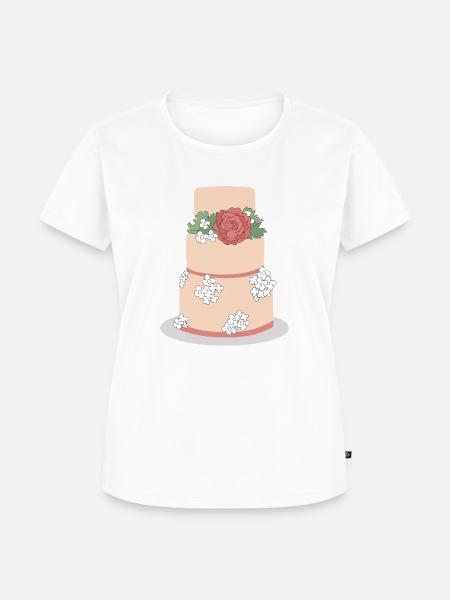 Torte - Frauen Premium Bio T-Shirt - Weiß