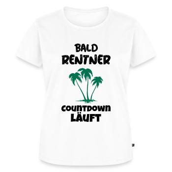 Bald Rentnerin Countdown läuft Rente Ruhestand - Frauen Premium Bio T-Shirt - Weiß - Vorne - AI Model Female 172 dark (172cm)