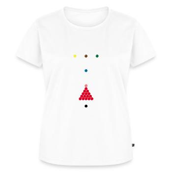 Snooker - Frauen Premium Bio T-Shirt - Weiß - Vorne - AI Model Female 172 dark (172cm)