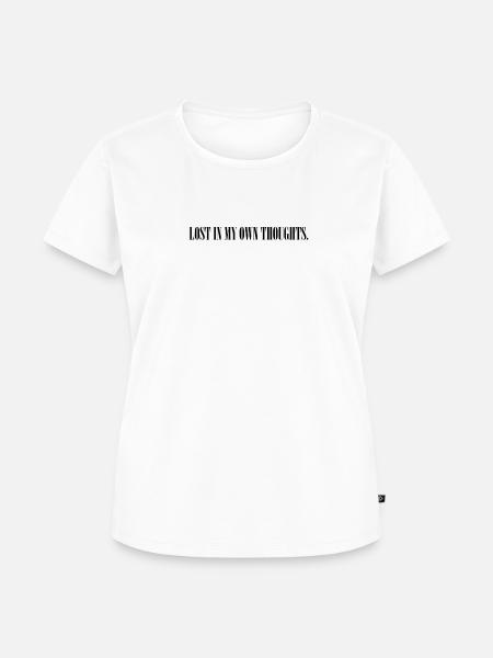 Thoughts Pullover - Frauen Premium Bio T-Shirt - Weiß
