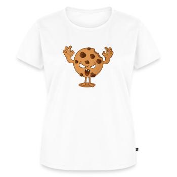 Keks-Monster - Frauen Premium Bio T-Shirt - Weiß - Vorne - AI Model Female 172 dark (172cm)