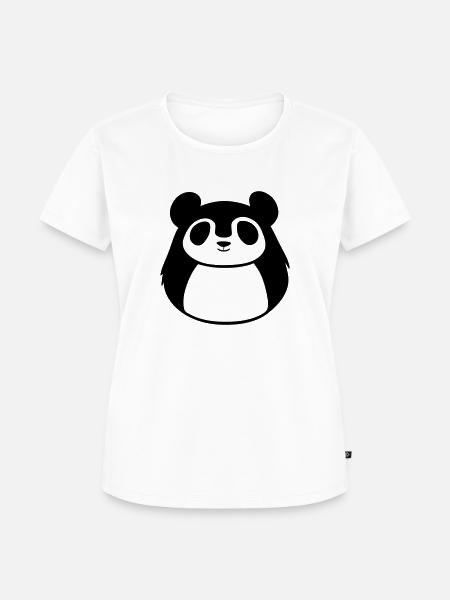 Panda - Frauen Premium Bio T-Shirt - Weiß