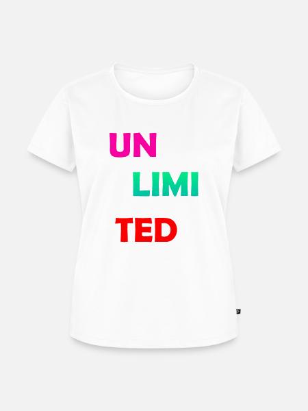 GRENZENLOS - Frauen Premium Bio T-Shirt - Weiß
