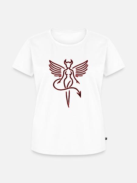 Teufel - Frauen Premium Bio T-Shirt - Weiß