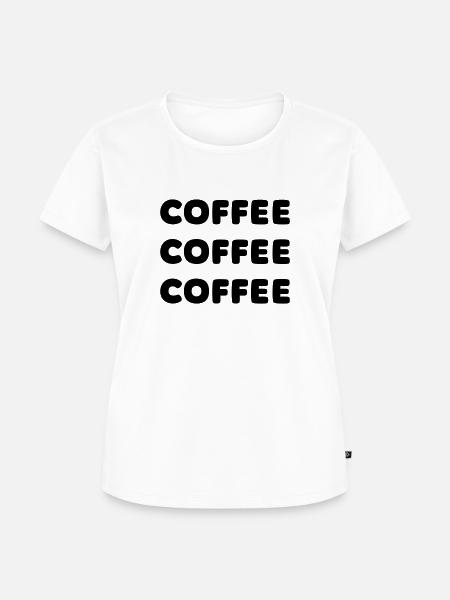 Coffee, Coffee Lover - Frauen Premium Bio T-Shirt - Weiß