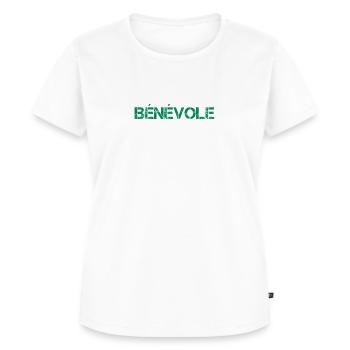 T-shirt vert bénévole - T-shirt Premium bio Femme - blanc - Devant - AI Model Female 172 dark (172cm)
