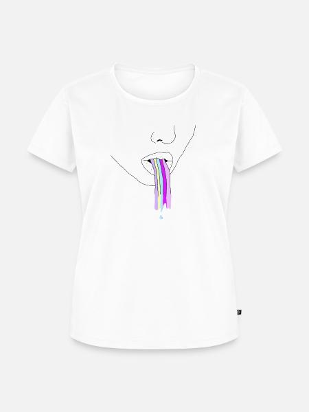rainbow - Frauen Premium Bio T-Shirt - Weiß