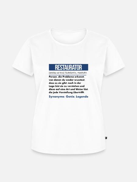 Restaurator - Frauen Premium Bio T-Shirt - Weiß