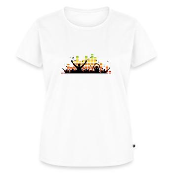Menschen - Konzert Festival - Frauen Premium Bio T-Shirt - Weiß - Vorne - AI Model Female 172 dark (172cm)