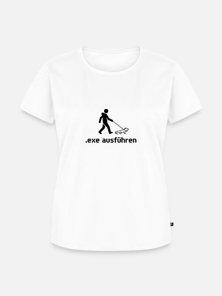 Admin Exe Ausführen - Frauen Premium Bio T-Shirt - Weiß