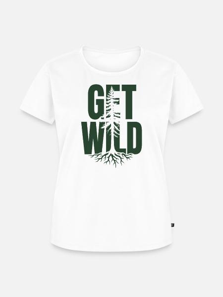 Outdoor-Abenteuer – Werde wild - Frauen Premium Bio T-Shirt - Weiß