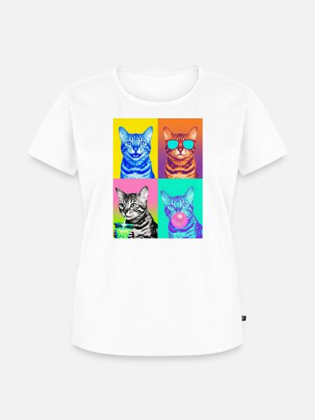 Katzen Bengal Katze - Frauen Premium Bio T-Shirt - Weiß