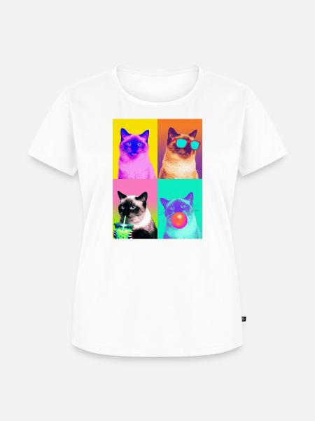 Katzen Himalaya Katze - Frauen Premium Bio T-Shirt - Weiß