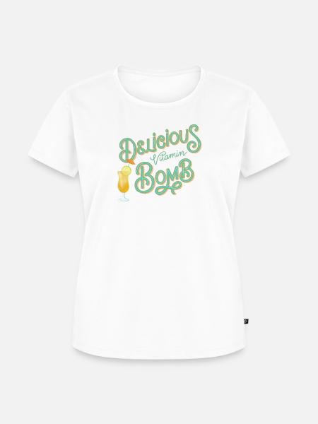 Vitamin Bomb - Frauen Premium Bio T-Shirt - Weiß