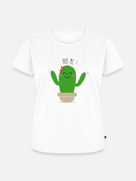 Kaktus umarme mich - Frauen Premium Bio T-Shirt - 
