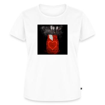 Cupid sBrake - Frauen Premium Bio T-Shirt - Weiß - Vorne - AI Model Female 172 dark (172cm)