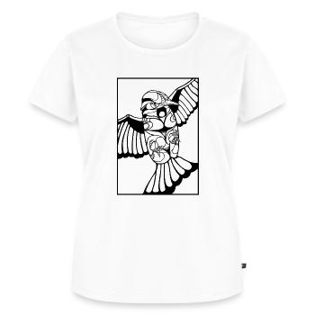 Colibri black - Frauen Premium Bio T-Shirt - Weiß - Vorne - AI Model Female 172 dark (172cm)