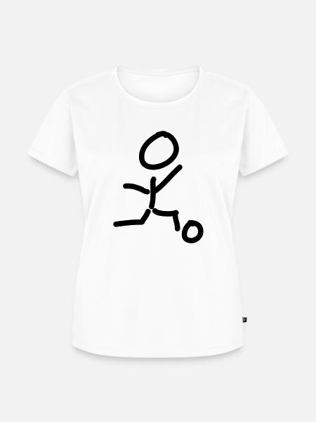 fußball - Frauen Premium Bio T-Shirt - Weiß
