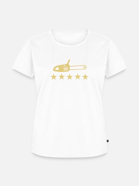 Kettensäge - Frauen Premium Bio T-Shirt - Weiß