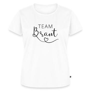 Team Braut / Crew / JGA Jungesellinnenabschied - Frauen Premium Bio T-Shirt - Weiß - Vorne - AI Model Female 172 dark (172cm)
