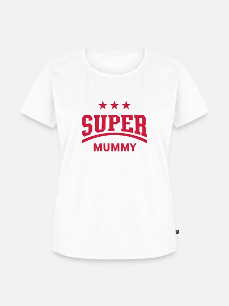Super Mummy - Frauen Premium Bio T-Shirt - Weiß