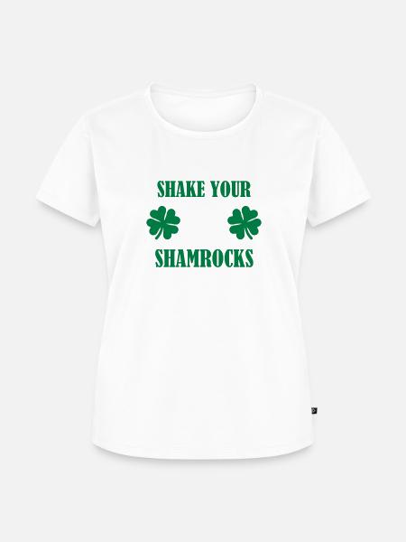 Shake your shamrocks - Frauen Premium Bio T-Shirt - Weiß