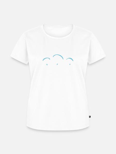 Paragliding Paragleiter Gleitschirm - Frauen Premium Bio T-Shirt - Weiß