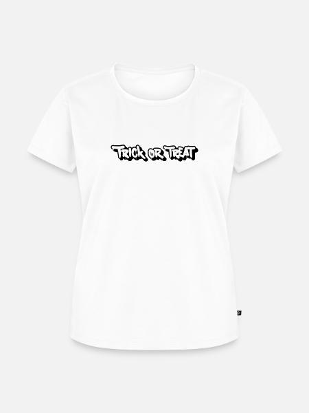 Trick or Treat - Frauen Premium Bio T-Shirt - Weiß