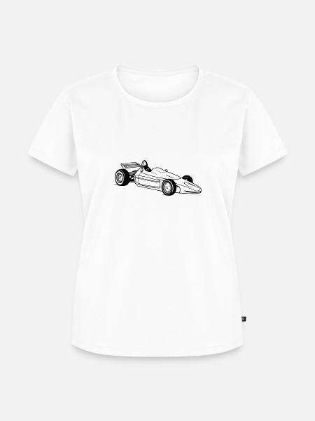 Rennwagen - Frauen Premium Bio T-Shirt - Weiß