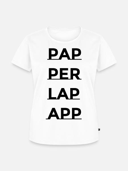 PAPPERLAPAPP - Frauen Premium Bio T-Shirt - Weiß