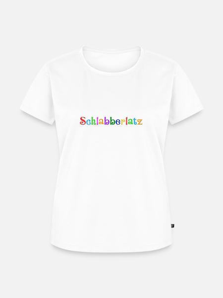 Schlabberlatz - Frauen Premium Bio T-Shirt - Weiß