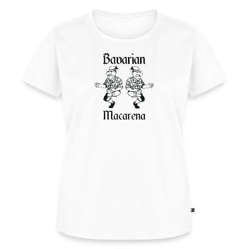 Bavarian Macarena - Frauen Premium Bio T-Shirt - Weiß - Vorne - AI Model Female 172 dark (172cm)