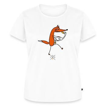 Liebe zur Gans - Frauen Premium Bio T-Shirt - Weiß - Vorne - AI Model Female 172 dark (172cm)
