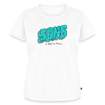 SONS "Nordlichter" - Frauen Premium Bio T-Shirt - Weiß - Vorne - AI Model Female 172 dark (172cm)