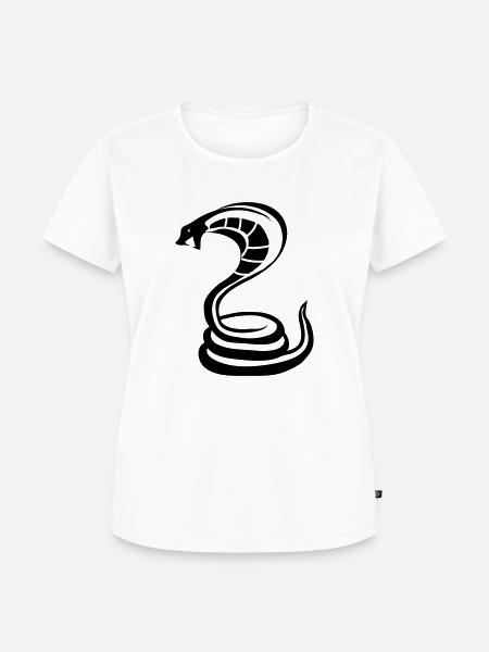 Cobra Snake - Frauen Premium Bio T-Shirt - Weiß
