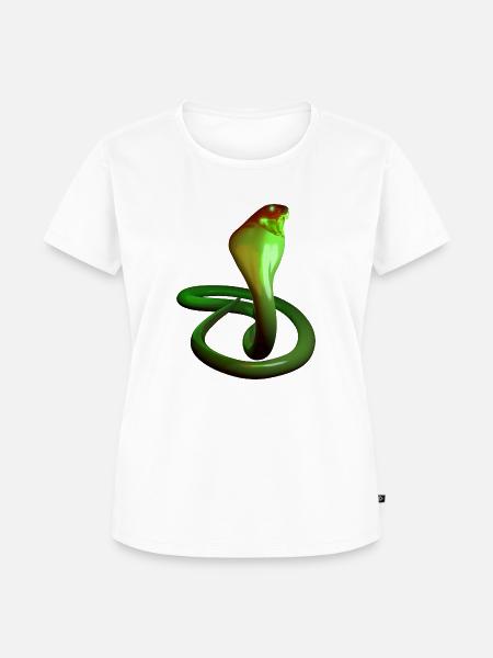 cobra - Frauen Premium Bio T-Shirt - Weiß