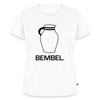 Bembel - Frankfurter Apfelwein Bembel #Bembel #FFM - Frauen Premium Bio T-Shirt - Weiß - Vorne - AI Model Female 172 dark (172cm)