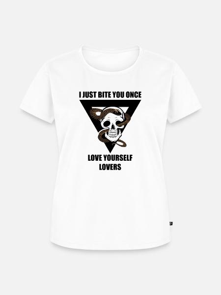 Snake - Frauen Premium Bio T-Shirt - Weiß