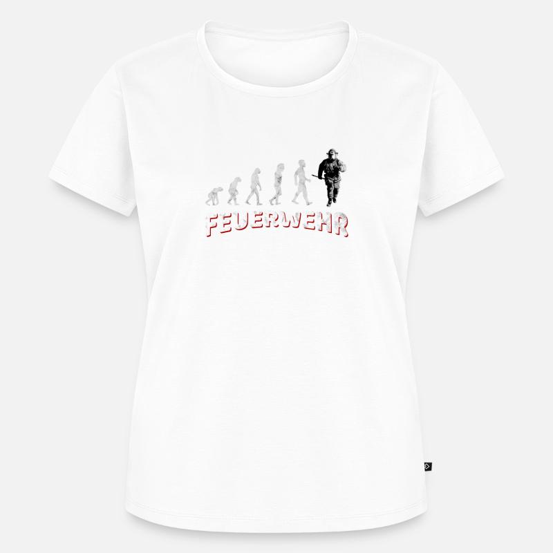 Appel d'urgence du pompier Evolution 112 - T-shirt Premium bio Femme - blanc