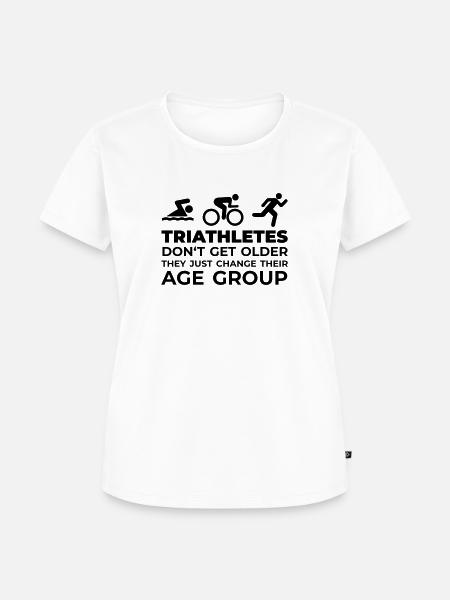 Triathletes - Age Group - Frauen Premium Bio T-Shirt - Weiß